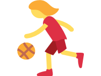 Woman Bouncing Ball