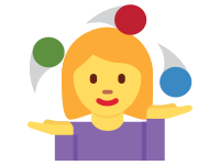 Woman Juggling