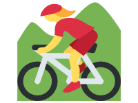 Woman Mountain Biking