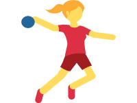 Woman Playing Handball