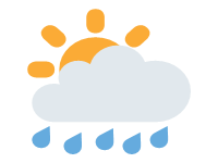 Sun Behind Rain Cloud