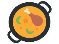 Shallow Pan of Food