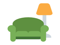 Couch and Lamp