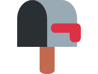 Open Mailbox with Lowered Flag