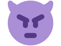 Angry Face With Horns