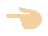 Backhand Index Pointing Left Medium Light Skin Tone