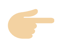 Backhand Index Pointing Right Medium Light Skin Tone