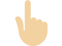 Backhand Index Pointing Up Medium Light Skin Tone
