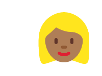 Blond Woman Medium Dark Skin Tone
