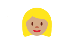 Blond Woman Medium Skin Tone