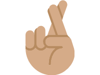 Crossed Fingers Medium Skin Tone