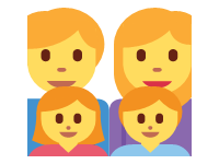Family Man Woman Girl Boy