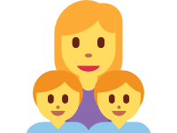 Family Women Two Boys