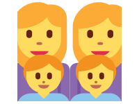 Family Women Women Boy Boy