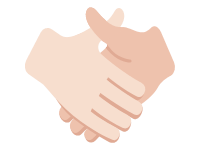 Handshake Light Skin Tone