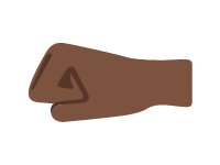 Left Facing First Dark Skin Tone