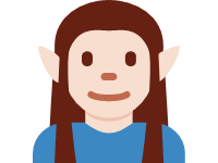 Man Elf Light Skin Tone