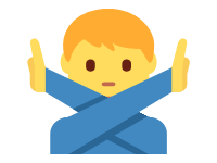Man Gesturing No