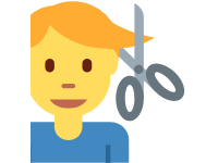 Man Getting Haircut
