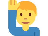 Man Raising Hand
