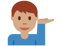 Man Tipping Hand Midium Skin Tone
