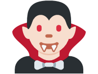Man Vampire Light Skin Tone