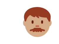 Man With Mustache Medium Dark Skin Tone