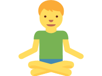 Man in Lotus Position