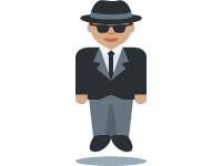 Man in Suit Levitating Medium Skin Tone