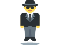 Man in Suit Levitating
