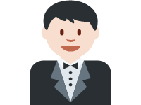 Man in Tuxedo Light Skin Tone