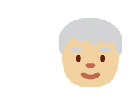 Old Man Medium Light Skin Tone