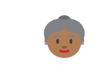 Old Woman Medium Dark Skin Tone