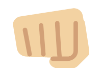 Oncoming Fist Medium Light Skin Tone