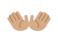 Open Hands Medium Skin Tone