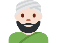 Person Wearing Turban Light Skin Tone