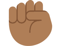 Raised Fist Medium Dark Skin Tone