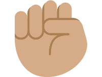 Raised Fist Medium Skin Tone
