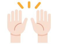 Raising Hands Light Skin Tone
