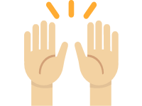 Raising Hands Medium Light Skin Tone