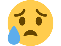 Sad but Relieved Face