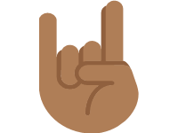 Sign of the Horns Medium Dark Skin Tone