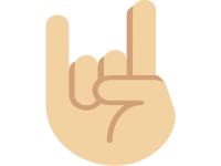 Sign of the Horns Medium Light Skin Tone