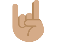 Sign of the Horns Medium Skin Tone