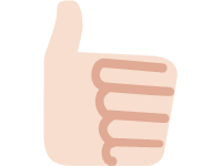 Thumbs Up Light Skin