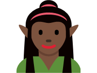 Woman Elf Dark Skin Tone