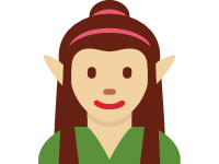 Woman Elf Medium Light Skin Tone