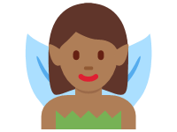 Woman Fairy Medium Dark Skin Tone
