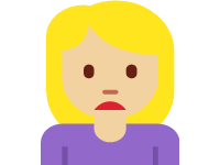 Woman Frowning Medium Light Skin