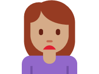Woman Frowning Medium Skin Tone